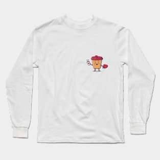 coffee is my valentine - just a girl who loves likes Long Sleeve T-Shirt